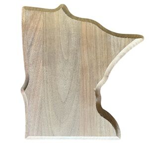 Minnesota State MN Wood Cut Out Wall Art Plank DIY Crafts Decoration Rustic Mini
